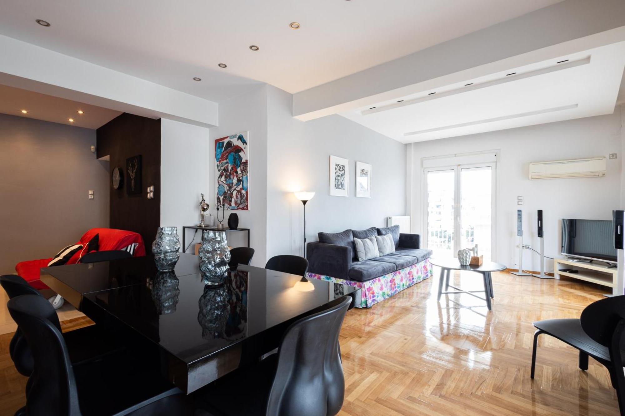 A Luxury & Comfortable Apt In Athens Luaran gambar