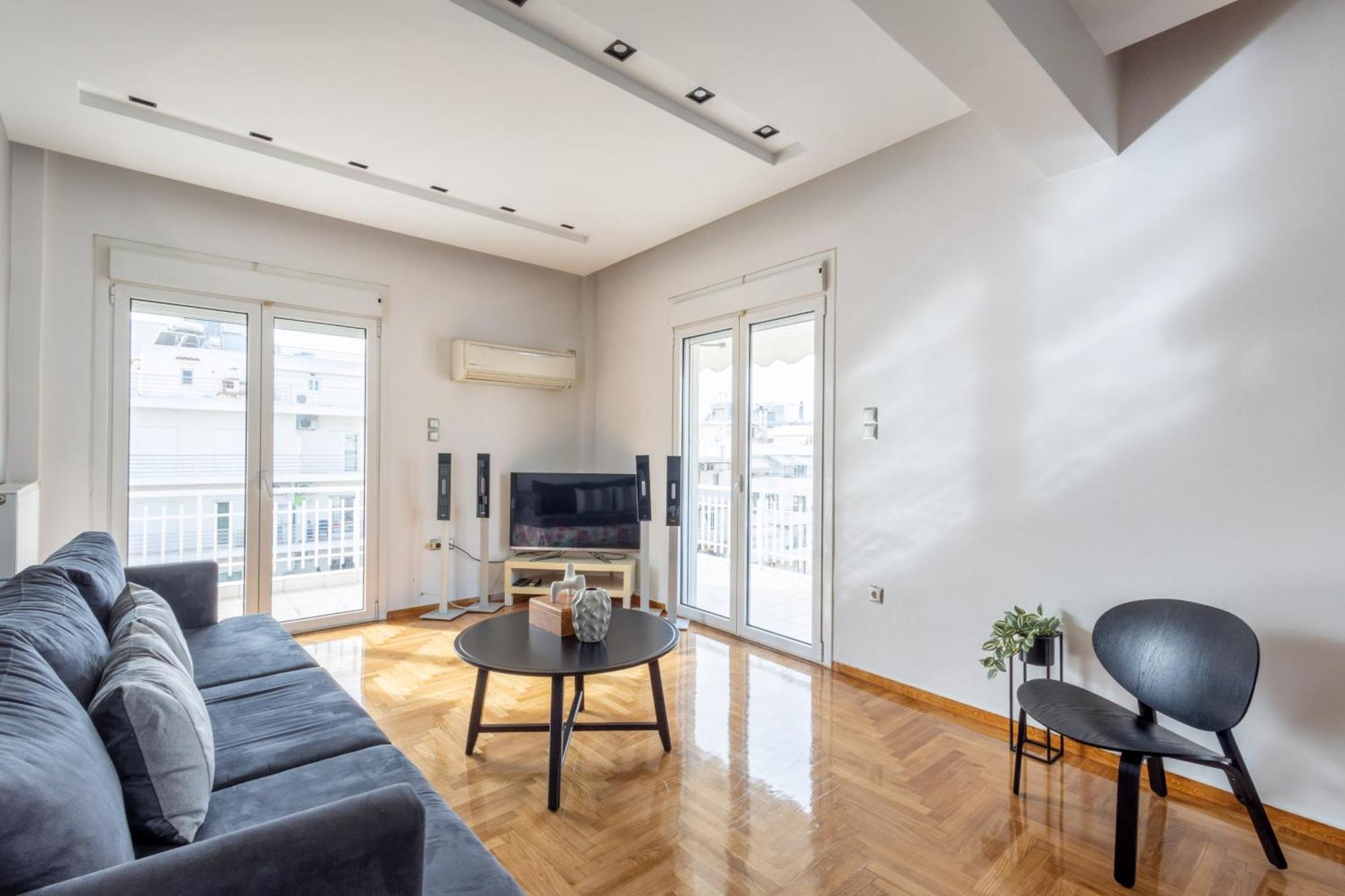 A Luxury & Comfortable Apt In Athens Luaran gambar