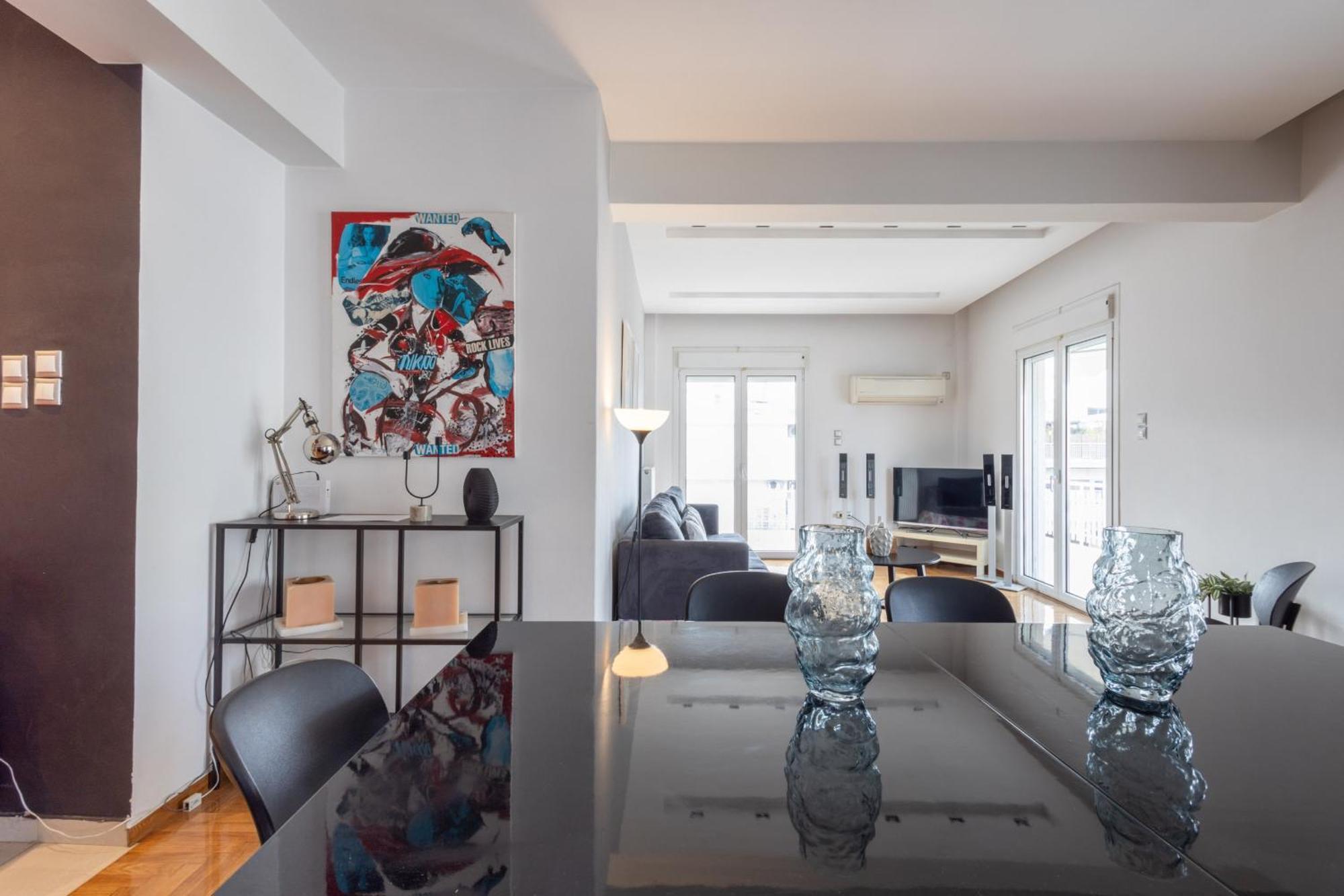 A Luxury & Comfortable Apt In Athens Luaran gambar